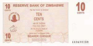 10 Cents Zimbabwe p.35 2006